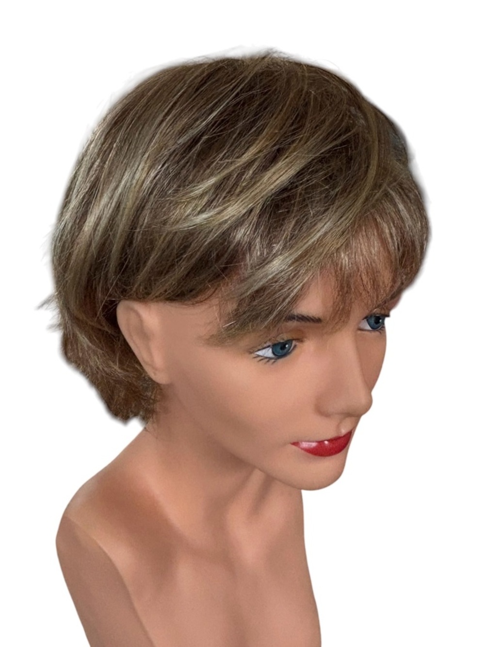 Toni Brattin Fascination Bob Length Wig Razor Cut Red Blonde Highlights Reg